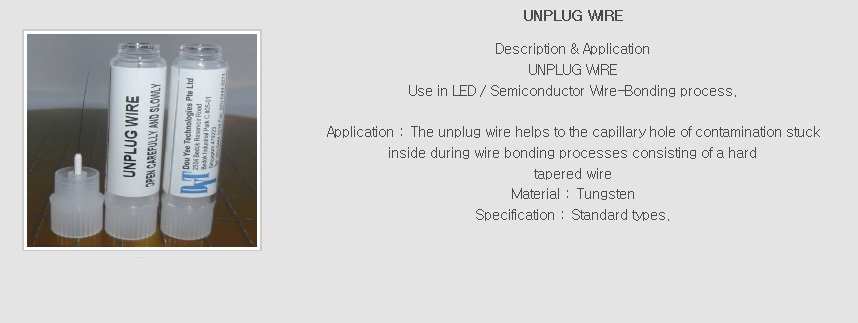 Unplug wire